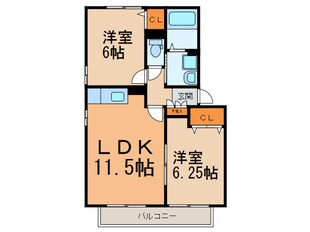 アドヴァンス（稲口町）の物件間取画像